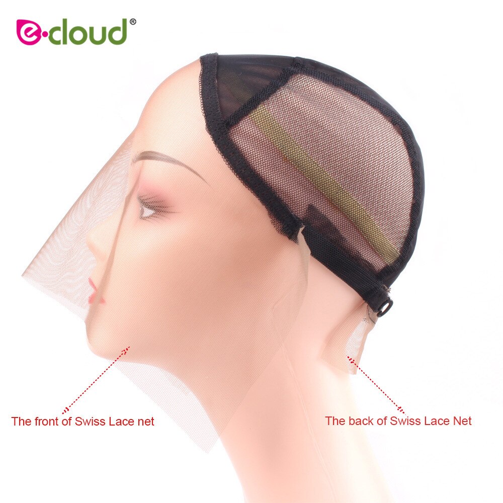 Swiss Lace Net Front Wig Caps For Making Wigs With Adjustable Strap Weaving Cap Tools Hair Net Hairnets Front Wig Cap