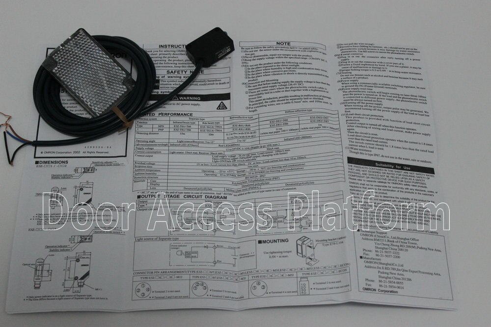 Safety Beam Sensor Photoelectricity sense access control Infrared sensor intelligent sliding door and car parking security kit