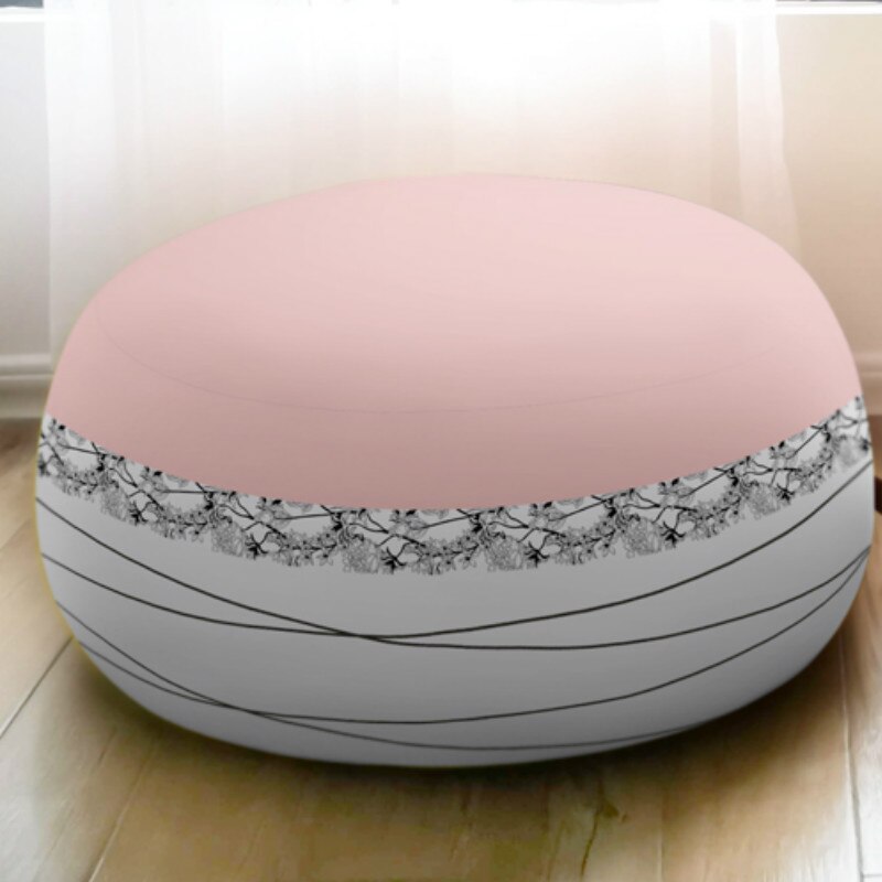 Volwassenen Kinderen Zachte Bean Bag Stoel Cover Geen Filler Kinderen Cartoon Floor Seat Tatami Slaapbank Bladerdeeg Poef Couch Ei stoel Poef: L-print 2