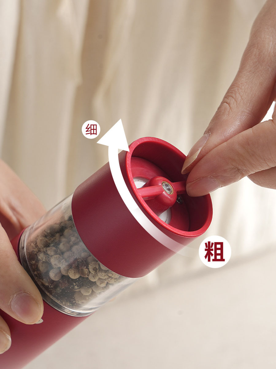 Electric Pepper And Salt Grinder Black Pepper Grinder Rechargeable Seasoning Mill Portable Kitchen Gadget With Adjustable
