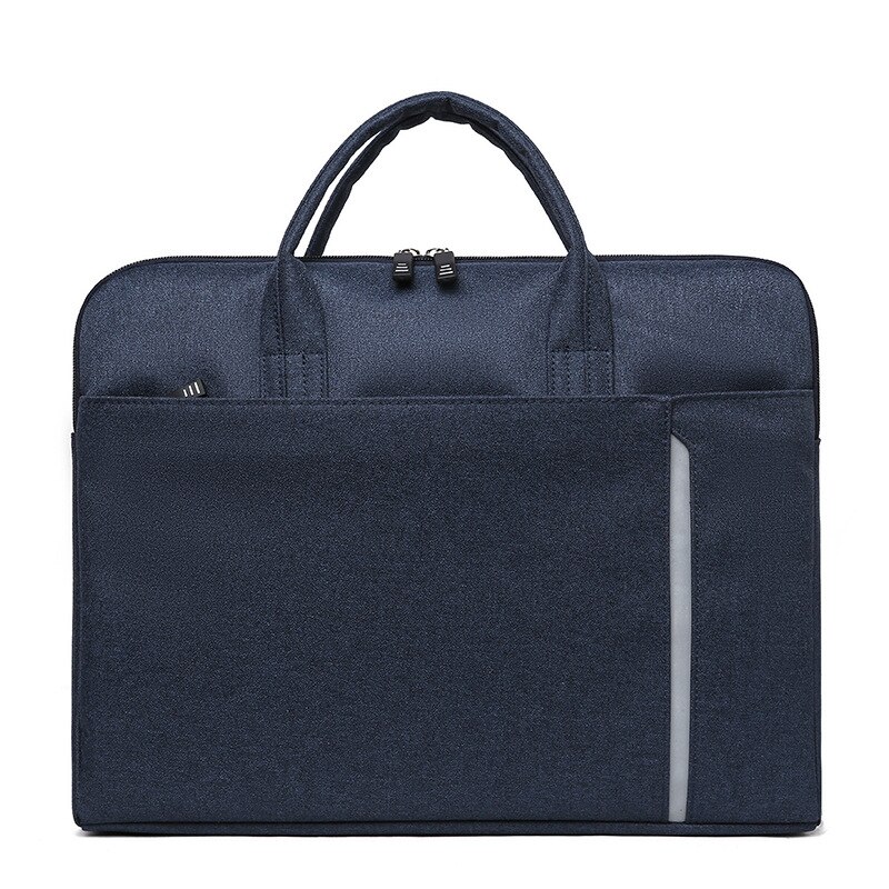 Maletín para ordenador portátil para hombre y mujer, Cartera de mano para negocios y oficina: dark blue
