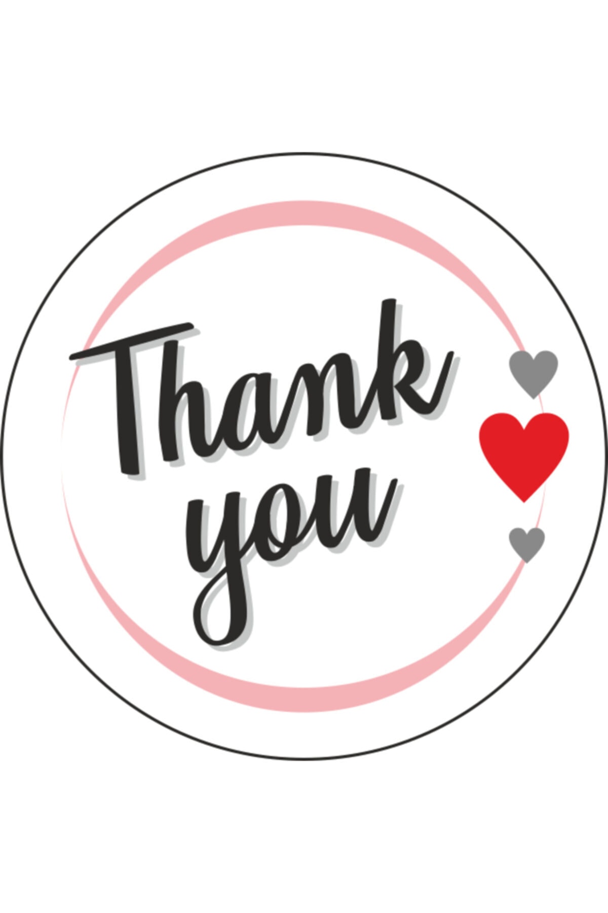 78 pcs Transparent Thank You Sticker Label