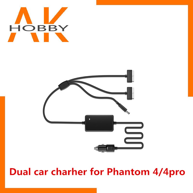 Autolader Voor Dji Phantom 4 Pro Geavanceerde Drone Batterij Afstandsbediening Oplader Draagbare Snelle Outdoor Reizen Dual Autolader