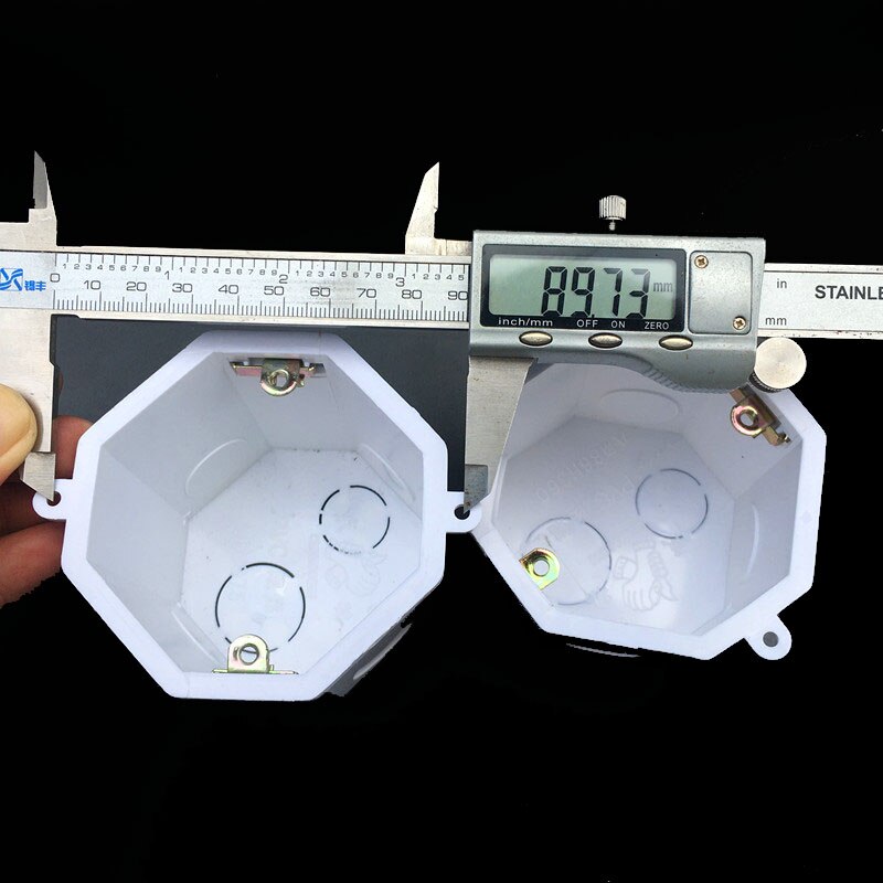 Heightened Octagonal Wire Junction Box Concealed Bottom Box PVC Flame Retardant Electronic Project Box