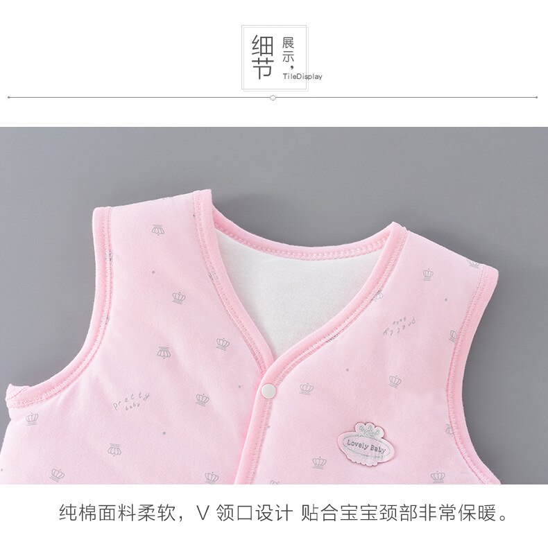3 6 9 12 18 meses bebé chalecos de invierno sin mangas chaquetas cálidas sin mangas para niñas ropa de bebé chaleco infantil