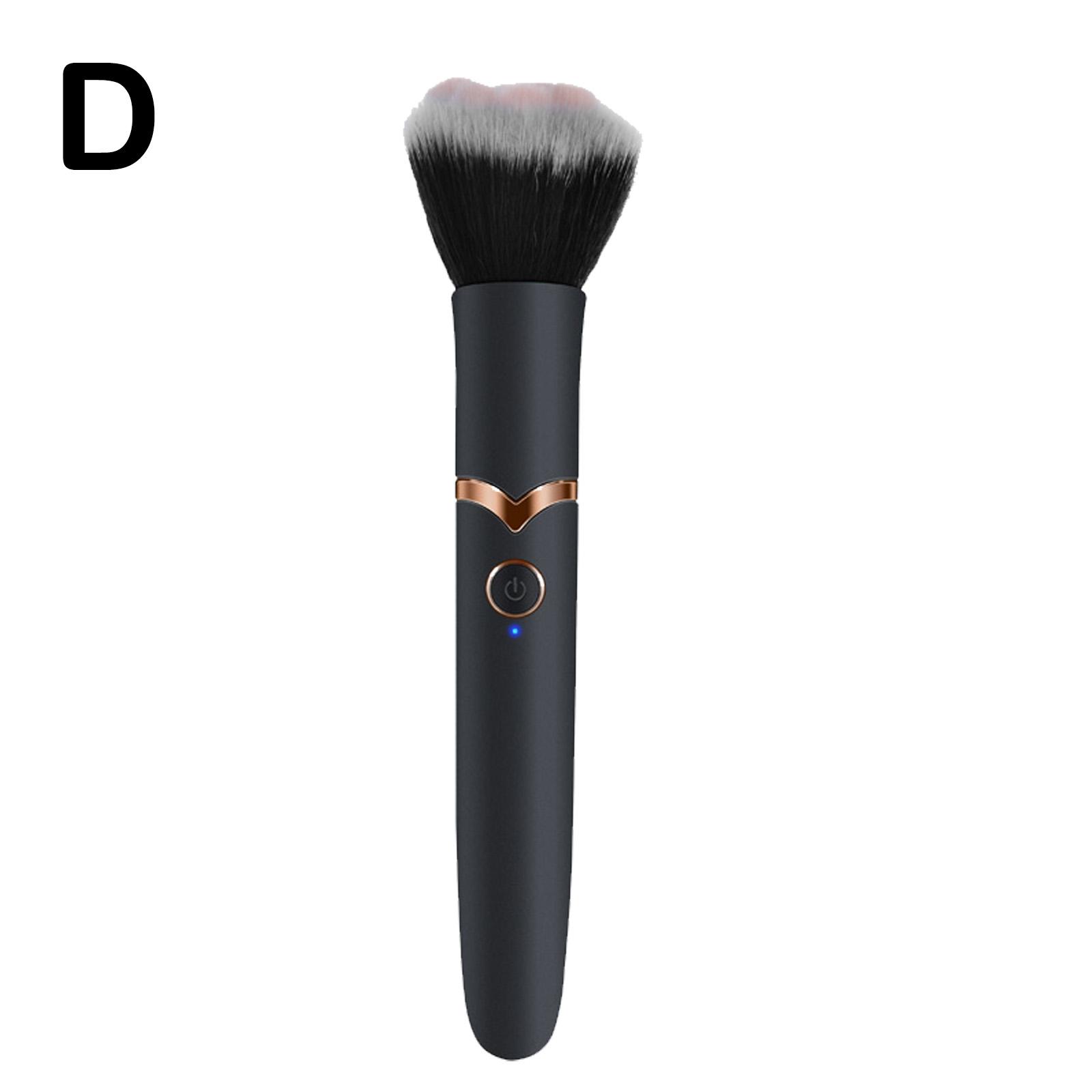 Elektrische Kosmetik Pinsel Foundation Erröten Lose Pulver Pinsel Schönheit Werkzeuge Waschbar Vibration Wiederaufladbare Make-Up Pinsel Werkzeuge: Grau