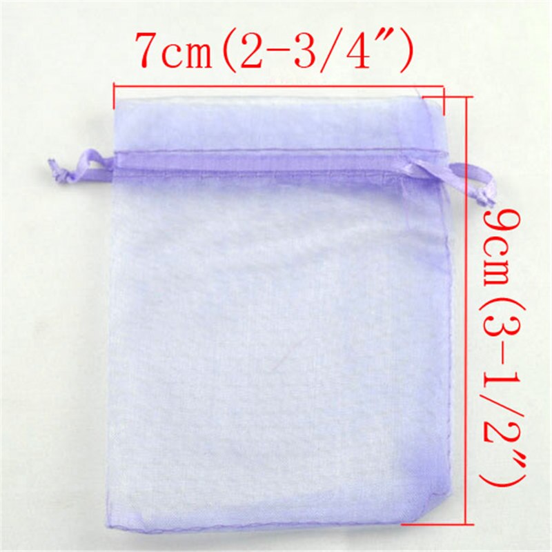 Doreenbeads Pouch & Bag Gemengde, Organza, Met Draw, Bruiloft, 9x7cm. 100Pcs (B07742), Yiwu