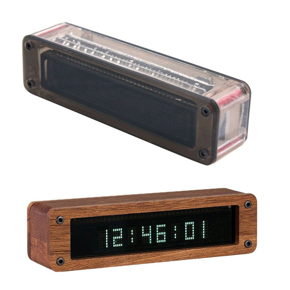 Mini Vintage VFD Clock Vacuum Fluorescent Display Tube Desk Mantel Shelf Clocks Desktop Electronic Table Clocks