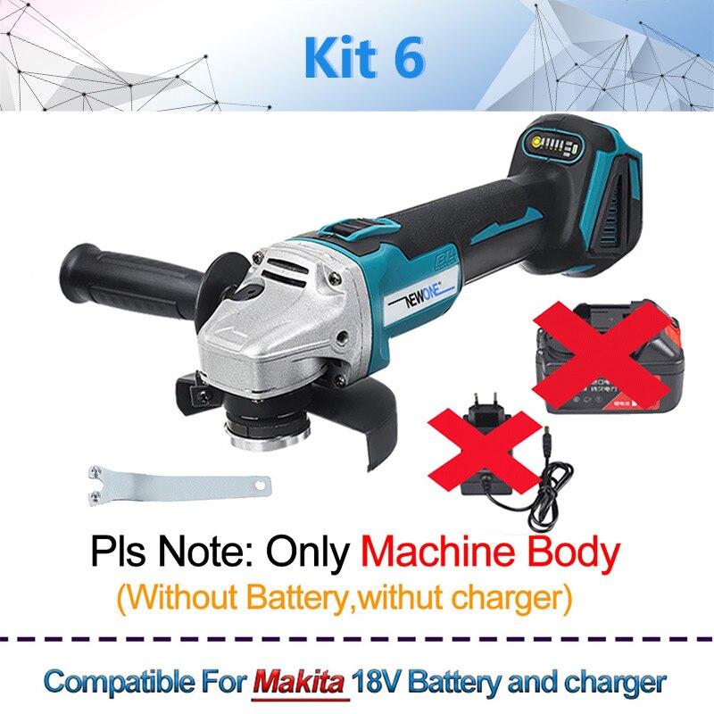 Electric Power Tool Angle grinder, Polisher, Reciprocating saw, Air blower, Screw driver, Oscillating tool Compatible MAKITA 18V