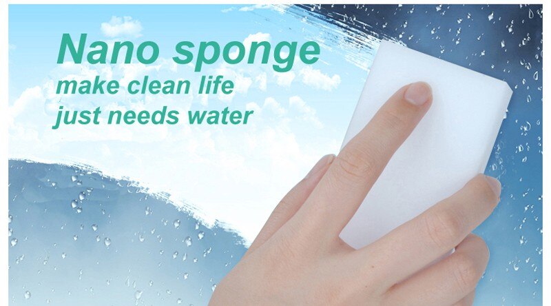 50 pcs 10*6*2 cm White Kitchen Sponge high density dish washing melamine magic cleaning dishes clean melamine sponge eraser pad