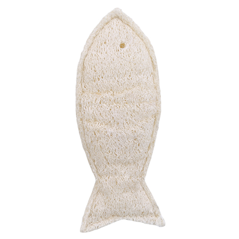 Luffa handduk barn badtorka tecknad badlakan luffa badboll luffa bad blomma baby rengöring vård: Fisk