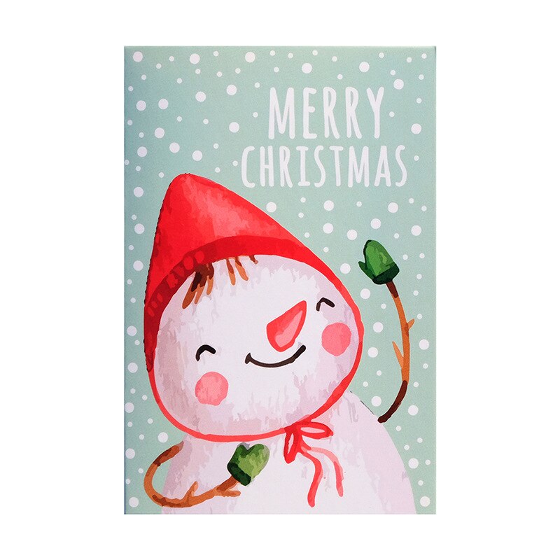 8pcs Merry Christmas Greet Card With Envelop Simply Style Pink Yellow Xmas Postcard Thank You Cards Christmas Invit Greet Card: A4