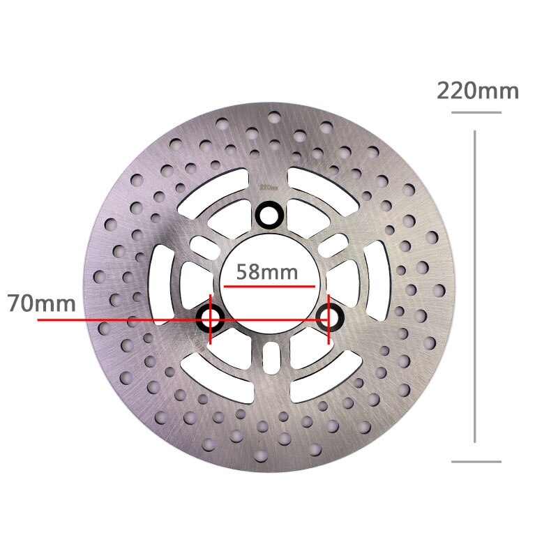 Universal 220*70mm 200*57 200*70 220*57 Motorcycle Float Brake Disc Cnc Rotor Disks For Gp110 Vp110 Scooter Sport-bike Dirt-bike: 220X70mm