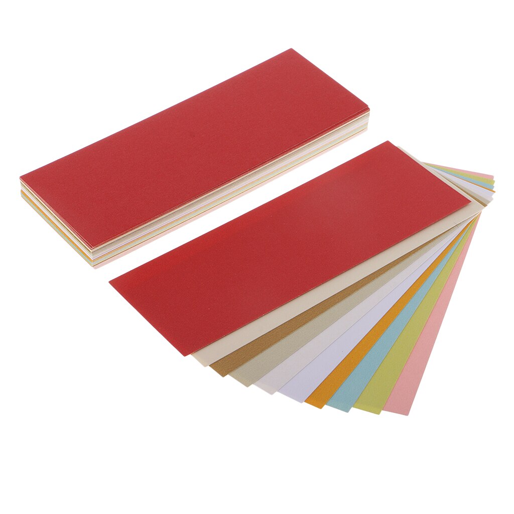 50x Pearl Card Stock Paper Double Sided Printer Compatible 10 Colors