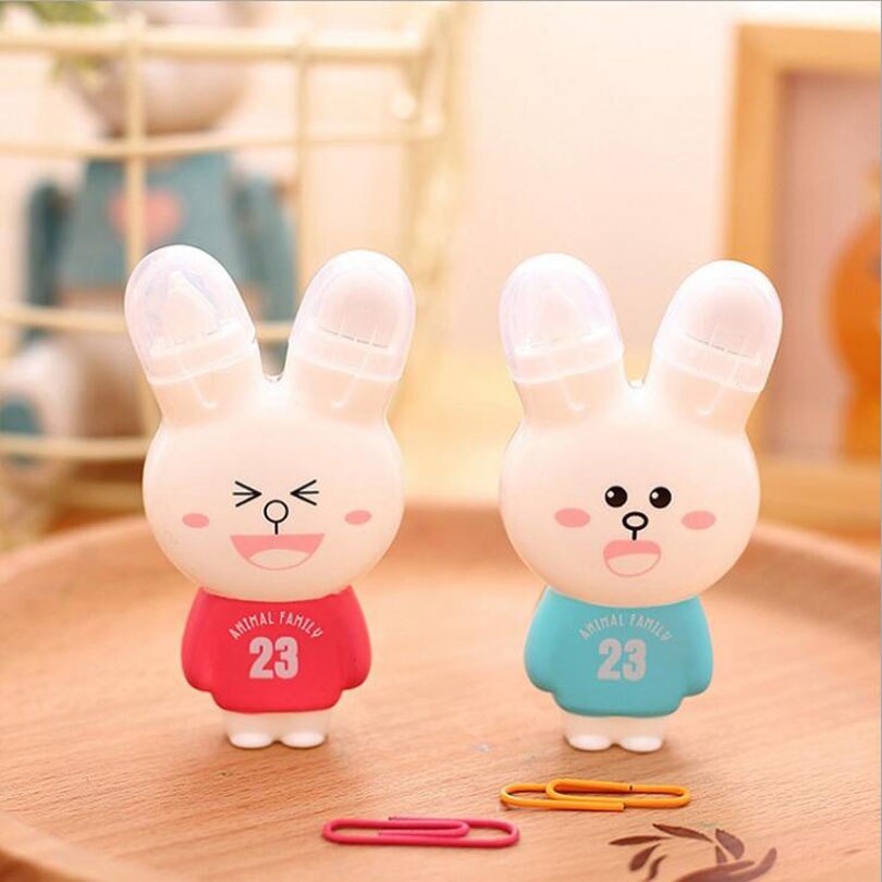 24 stk/parti kawaii kanin 23 dyrefamilie søde rettetape 6m kontorpapir skolekorrektionsartikler  g234