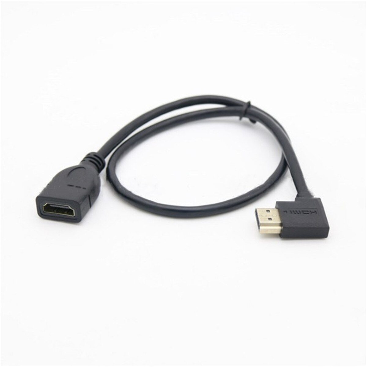 90 Degree UP Angled HDMI Male to HDMI Female Converter Adapter Cable Lead: M-Female Right-30cm