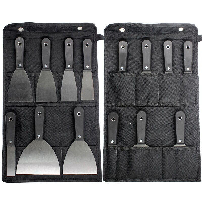 7pcs Putty Knife Scraper Blade 1-5inch Wall Shovel Carbon Steel Plastic Handle Construction Tool Plastering Knife