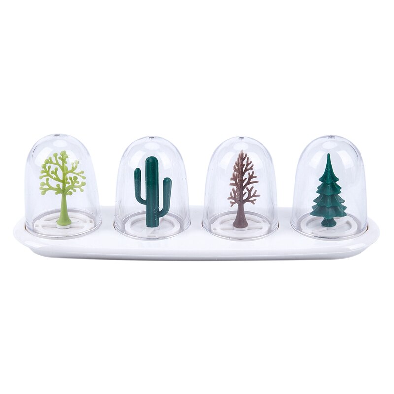 8Pcs Kitchen Supplies Four Seasons Plant/ Four Animal Spice Jar Seasoning Bottle Salt Sugar Pepper Shaker Cooking Tools