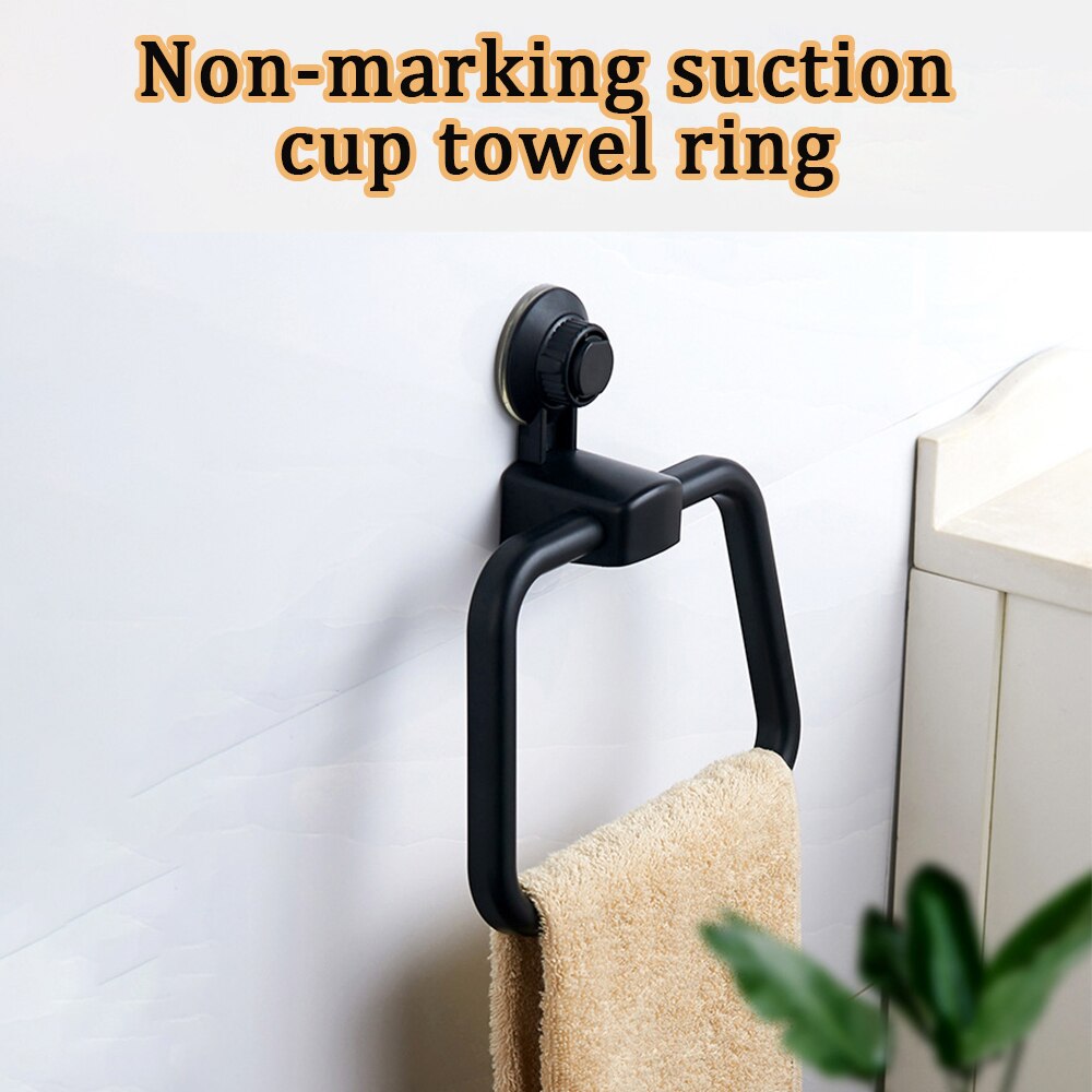 Soporte de toalla para baño, estantes de Vacío fuerte, ventosa, estante de toalla cocina, colgador de toalla montado en la pared, accesorios de baño