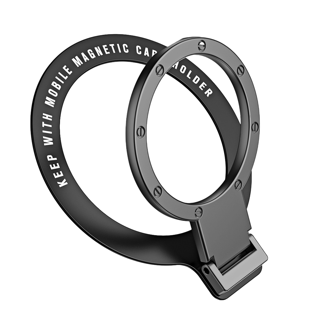 ANMONE-soporte magnético para anillo de teléfono móvil, Compatible con iPhone 12 13 14 Series, soporte de agarre extraíble para teléfono móvil MagSafe: Rosa
