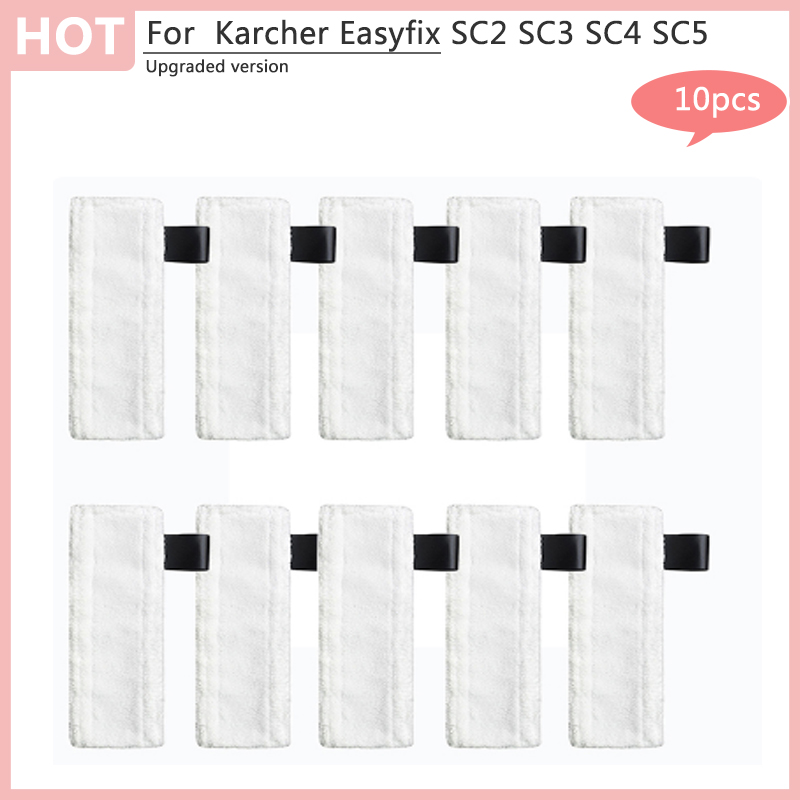 Chiffons en tissu pour vadrouille à vapeur Karcher Easyfix SC1 SC2 SC3 SC4 SC5, couvercle de tampon de nettoyage en microfibre de remplacement, accessoires pour nettoyeur à vapeur: vert militaire