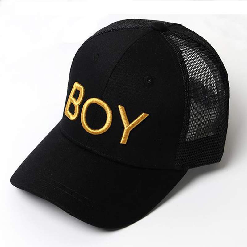 2-8 Jaar Kinderen Jongen Baseball Cap Meisjes Mesh Trucker Snapback Hoed Zwart 3D Brief Geel Wit Blauw Rood: MULTI