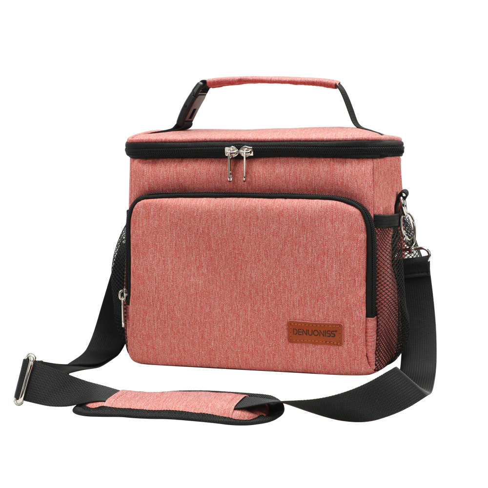 Denuoniss Vrouwen/Mannen Geïsoleerde Koeltas Draagbare Picknick Ijs Voedsel Thermo Bag Sac Isotherme Auto Thermische Koelkast Tassen: Orange