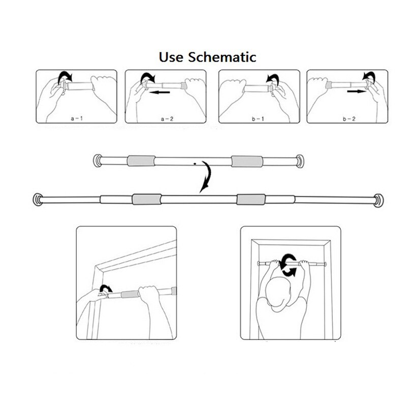 Horizontale Bar BarsIndoor Doorway Multifunctionele Indoor Gym Pull Up Chin Ups Deur Bar Frame Gym Oefening Fitness CHIN UPS SIT UPS