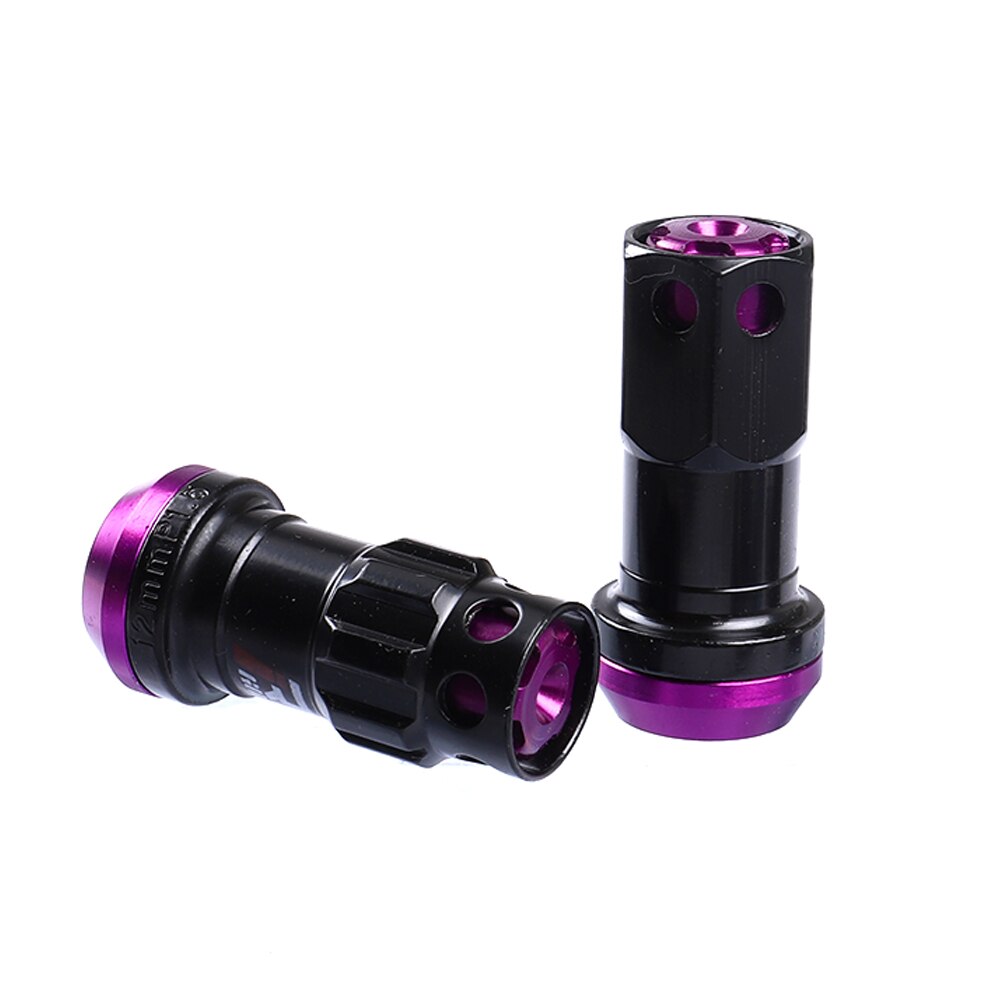 Racing Wheel Lug Nut 44mm Composite Lock Socket with Security Key M12xP1.5 M12xP1.25: BK PL / M12x1.5