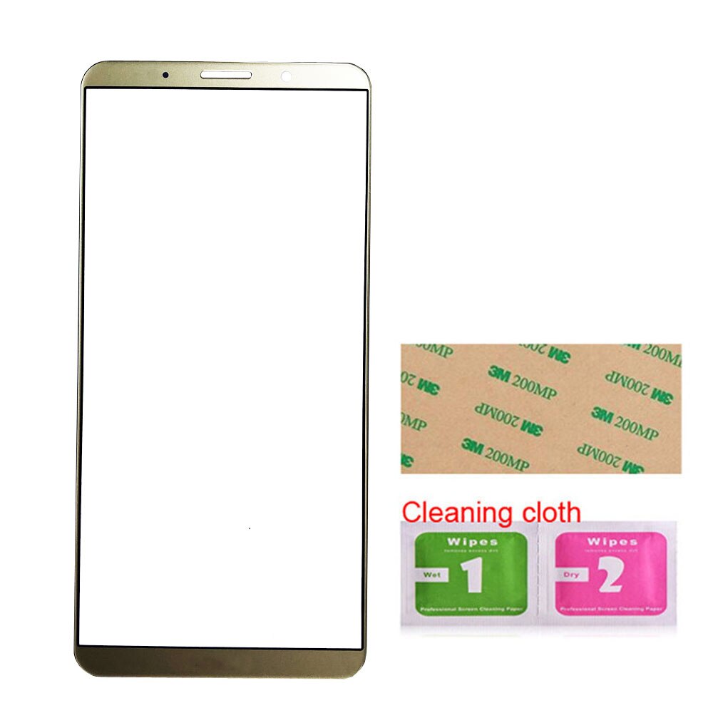 6.0'' Mobile Touch Screen Outer Glass For Huawei Mate 10 pro Front Glass Panel Replacement: Gold No Tools