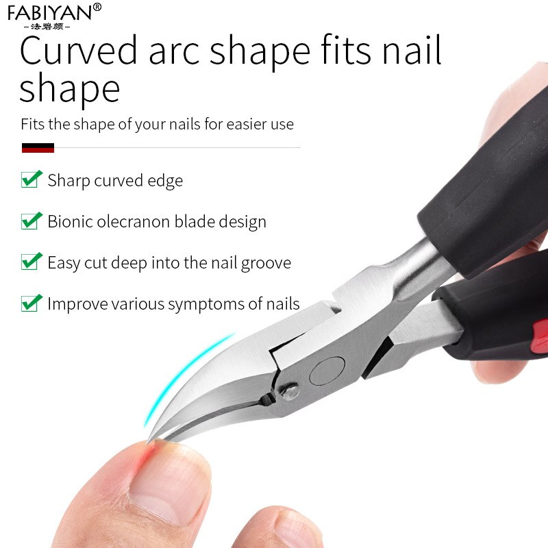 Pinza de acero inoxidable para uñas encarnadas, tijeras para quitar la piel muerta de La paroniquia, herramienta de pedicura