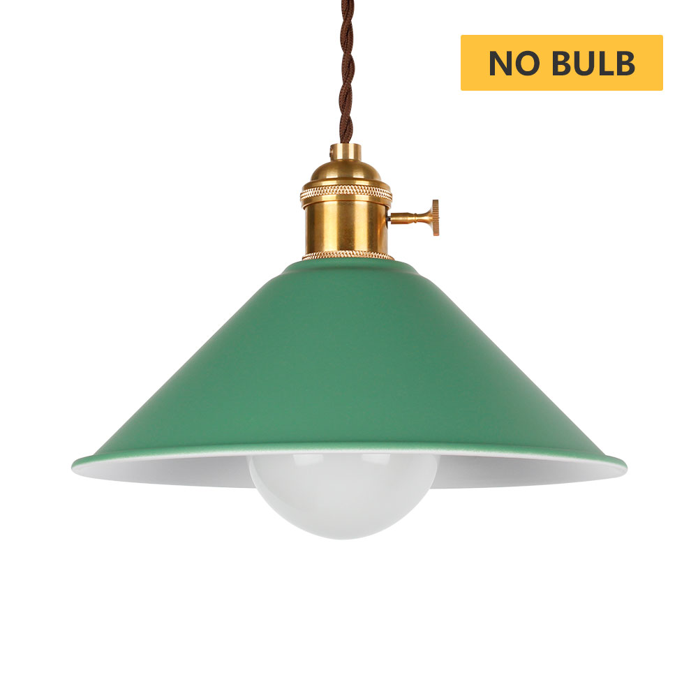 Moderne Nordic Hanglamp LED hanglamp Amerikaanse Opknoping Lamp kleurrijke lamp armatuur woonkamer slaapkamer decoratie verf: Green No Bulb / 1 Piece