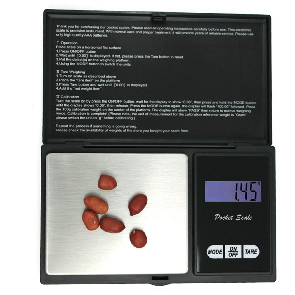 Small Jewelry Scale 0.01G High Precision Scale Jewelry Scale Herbal Gram Scale Gold Jewelry Pocket Scale