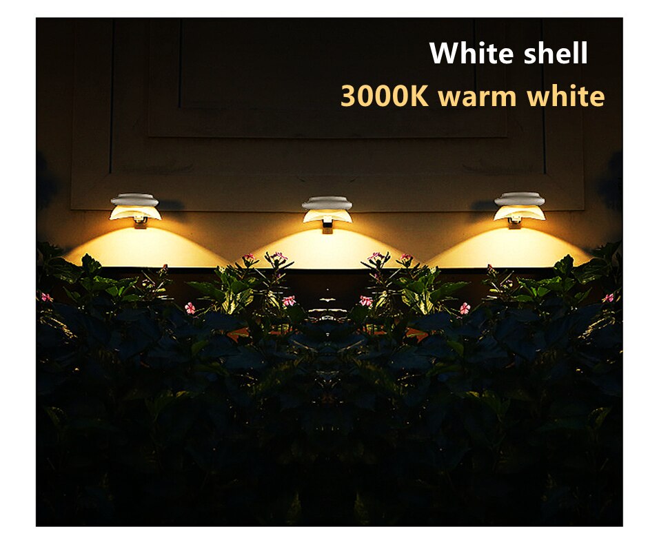 360 degree lighting outdoor solar light PIR motion sensor solar garden light energy saving street lamp wall lamp Three modes: Red