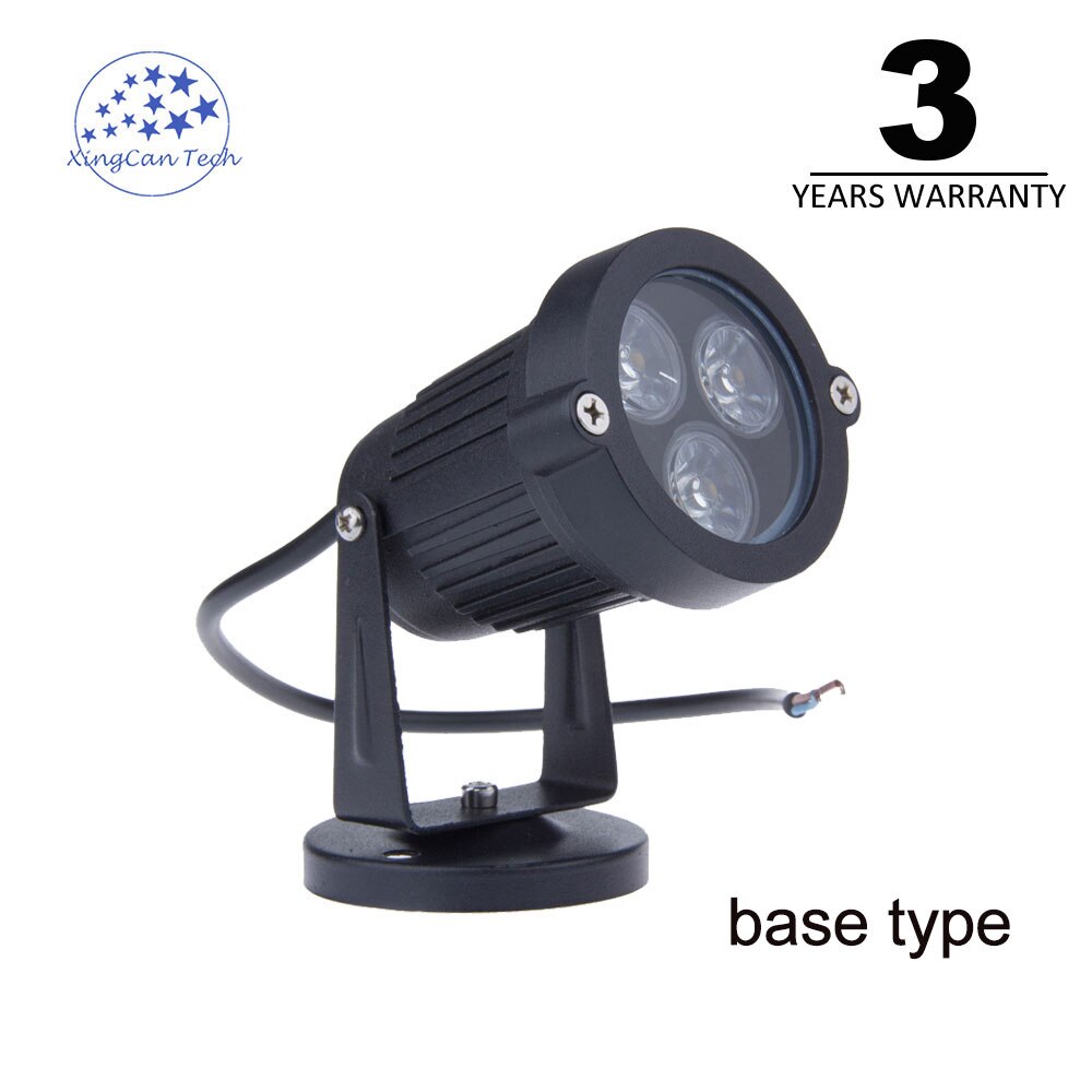 RGB tuin licht met spike gazon lamp RGB waterdichte spot light 3x3w DC12V AC220V AC110V optioneel voor tuin pathway decoratie