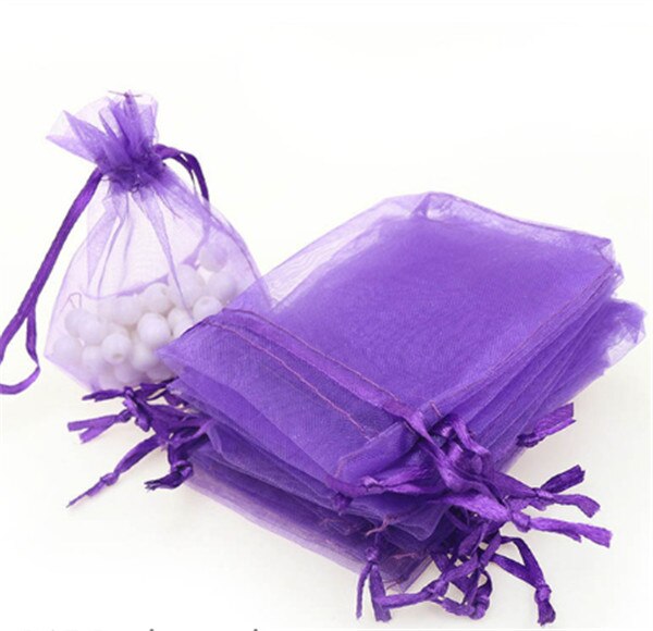 20 pcs/lot Organza Bags Wedding Pouches Jewelry Candy Cookie Packaging Bags Nice Bag Event Party Packing Supplies: 7