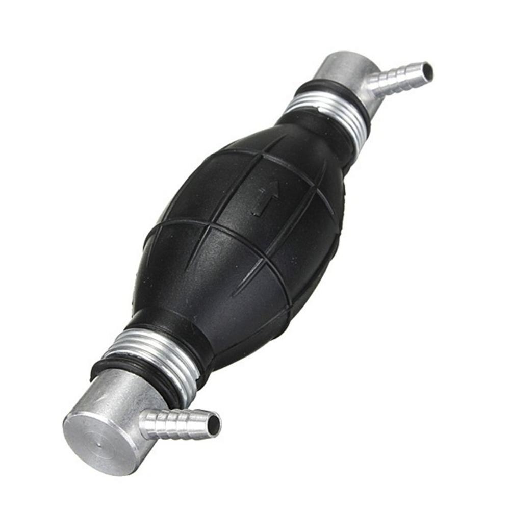 8/10 sort gummi brændstofoverførsel vakuum brændstofledning håndprimer pumpe pære type til både traktorer biler motor: 10mm