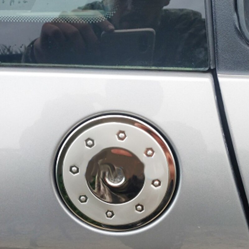 Roestvrij Staal Tankdop Gas Deksel Auto-Styling Accessoires Voor Peugeot 206 207 Citroen C2: Default Title