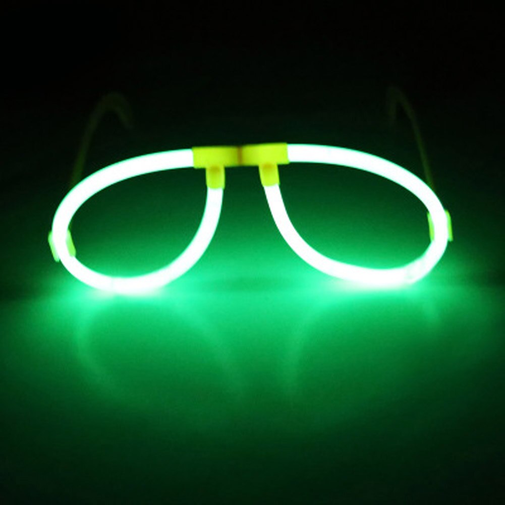 Flerfarvet glød fluorescerende briller ledede kraniet briller lys lyspinde neon xmas fest blinkende nyhed legetøj