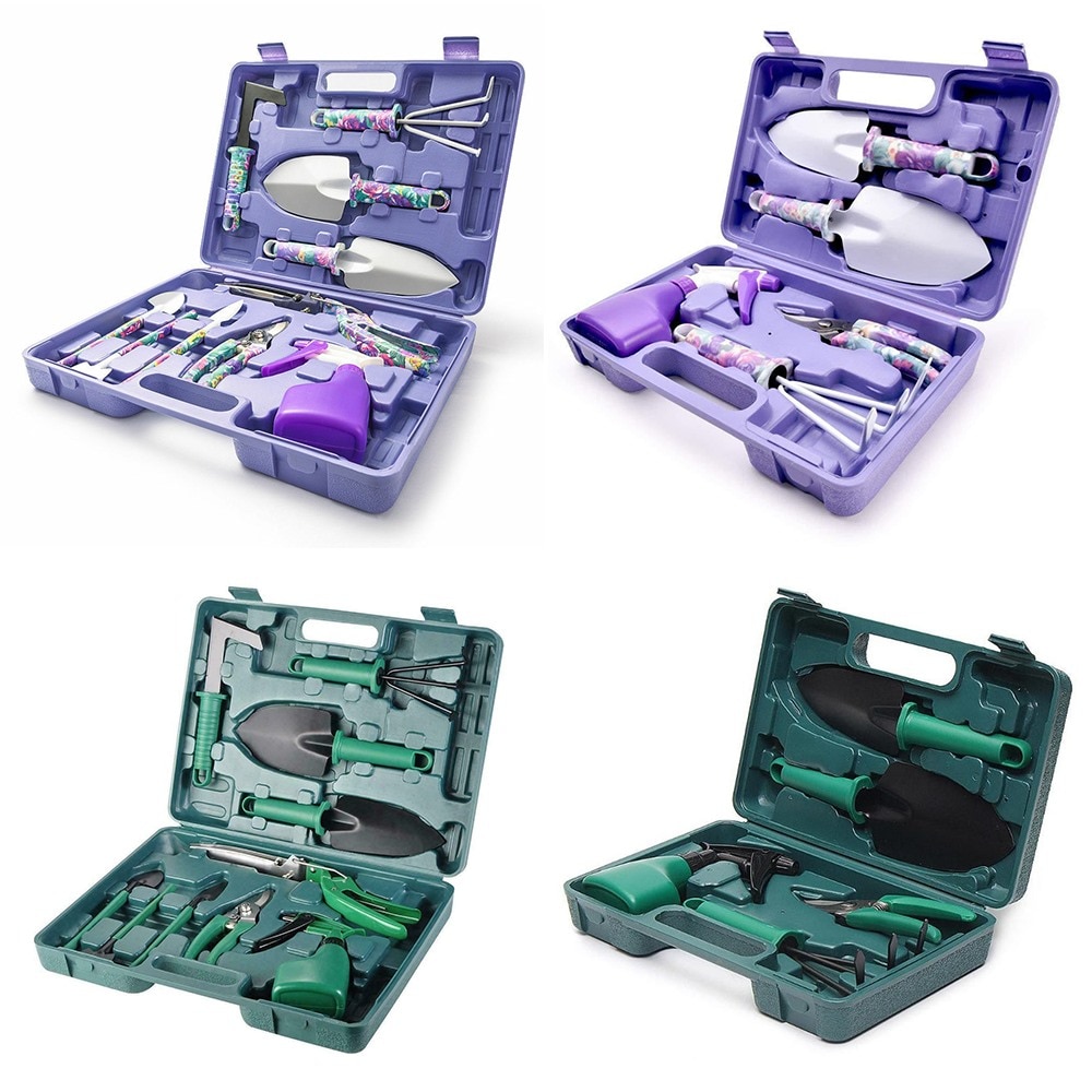 5 pièces/10 pièces ensembles d'outils de jardin pelle de plantation sécateurs râteau vaporisateur bouteille jardinage ensemble d'outils de plantation horticole