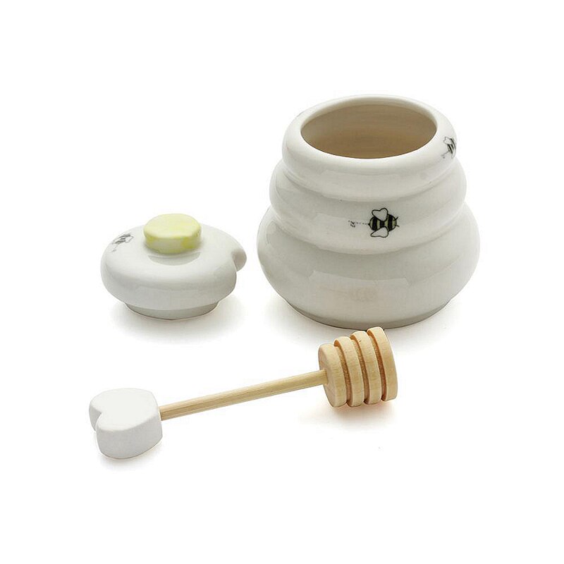 Delicate Honey Pot With Honey Dippers MEANT TO BEE Ceramic Honey Pot Birthday Wedding Party Favors Beautiful Packing