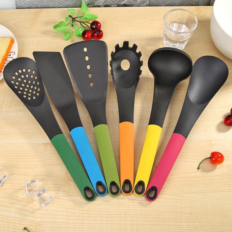 7 sortes d'ustensiles de cuisine ustensiles antiadhésifs outils de cuisine ustensiles de cuisine fournitures cuillère louche spatule tourneur ustensiles de cuisine