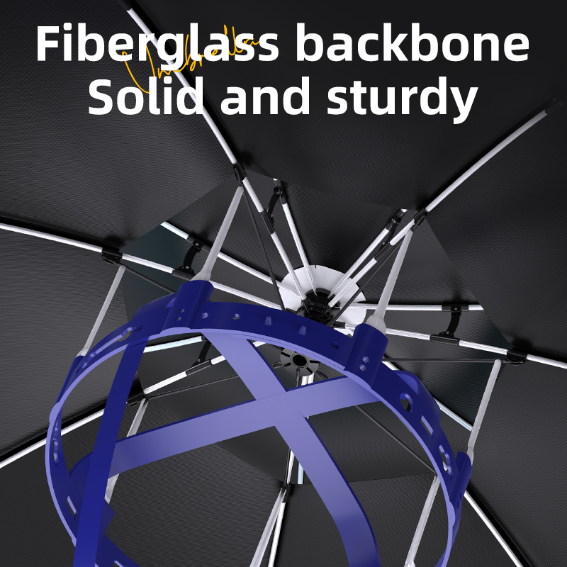 YUZHIYUAN Angelhut, UV-Schutz, tragbar, faltbar, Regenschirmhut, Regen, Sonnenschein, doppelter Verwendungszweck, für draussen-Camping, Angeln, Wandern