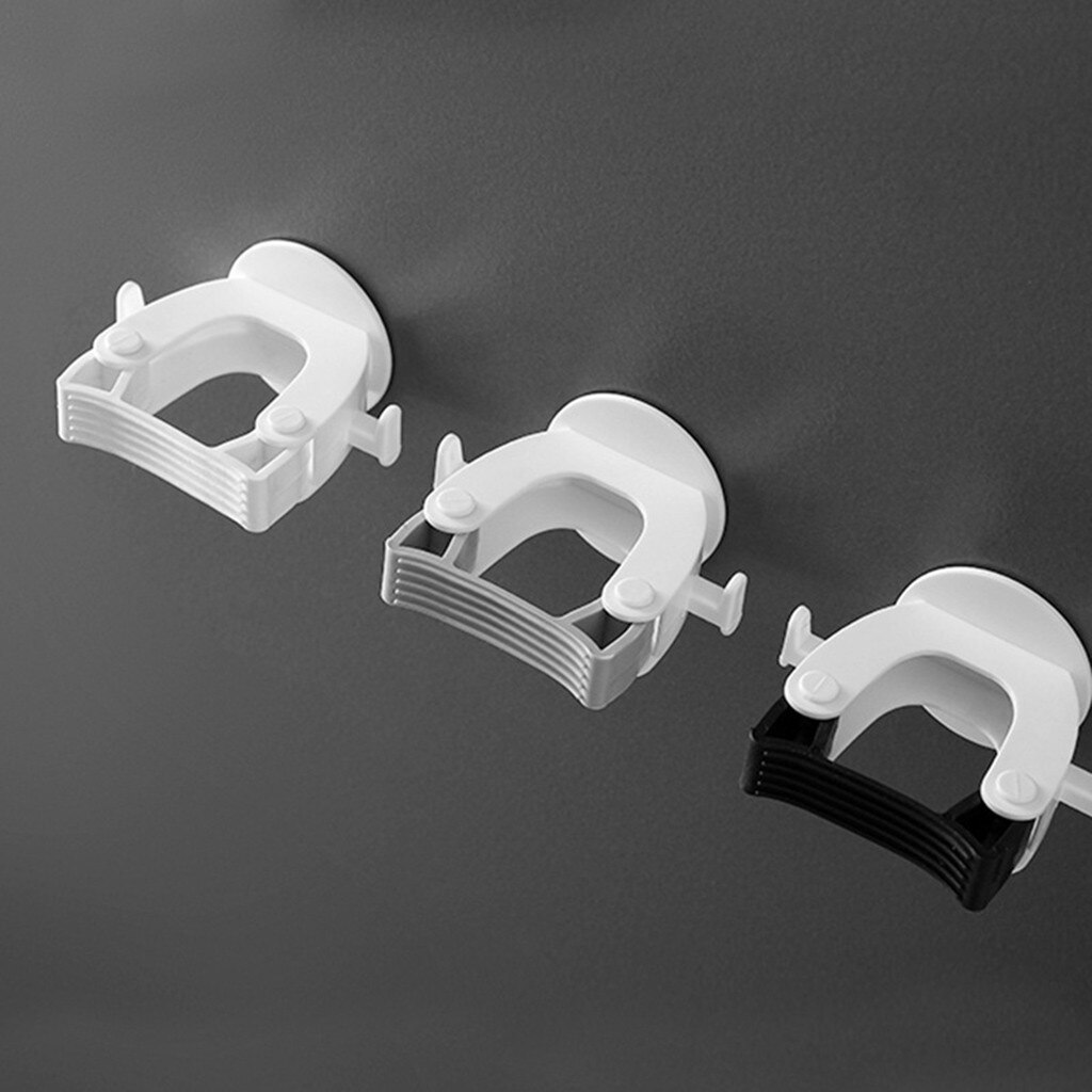 Wall Mounted Mop Organizer Holder Brush Hanger Storage Rack Kitchen Tool Wall Mounted Brush Swab Handle Hanger Tool