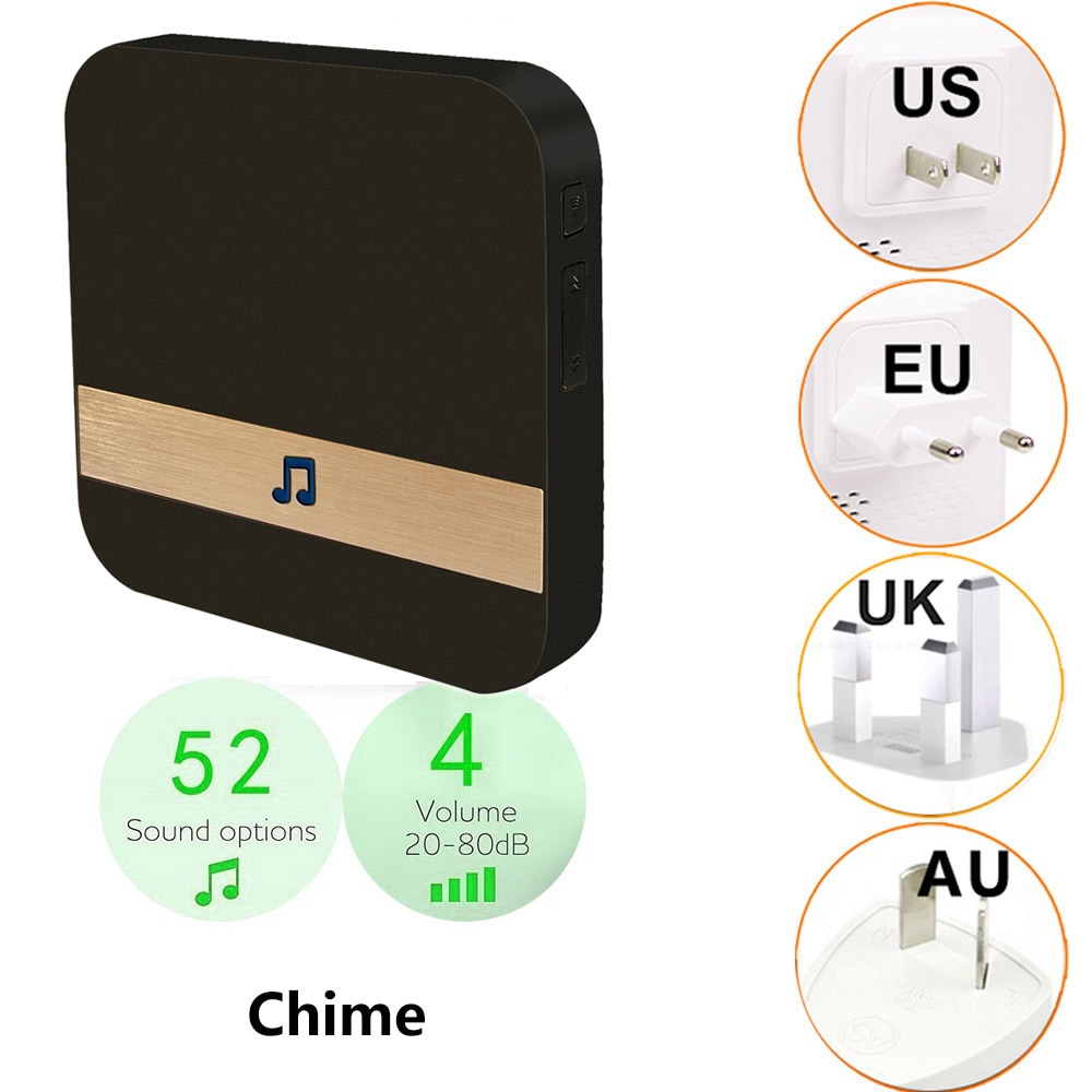 Anytek B30 B60 For EKEN V5 V6 V7 Doorbell Chime AC 110-220V Smart Indoor Door Bell Ring Wireless WiFi XSH app Chime