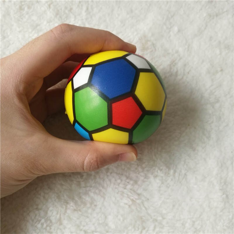 6pcs 6.3cm Squeeze Ball Toy Football Basketball Soft Foam Sponge Anti stress Baseball Tennis Toys for Kids Children: B1