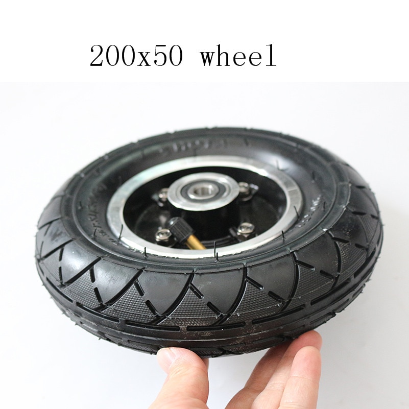 200x50 Hoto Electric Scooter Tyre With Wheel Hub 8" Scooter Tyre Inflation Electric Vehicle Aluminium Alloy Wheel Pneumatic Tire
