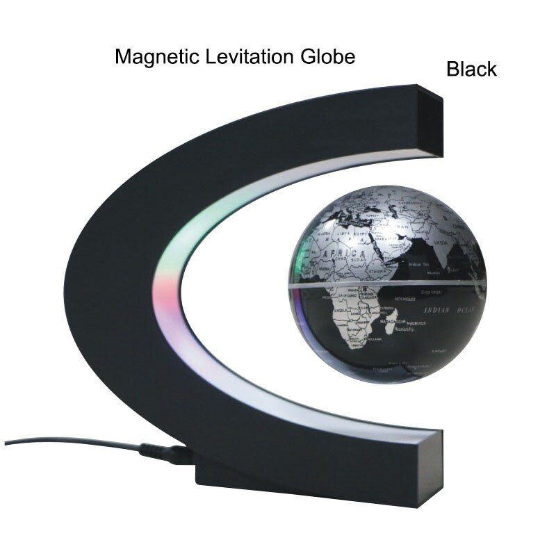 Globo de levitación magnética para estudiantes, equipo de enseñanza escolar con mapa del mundo LED, para niños, cultura de escritorio, manualidades educativas