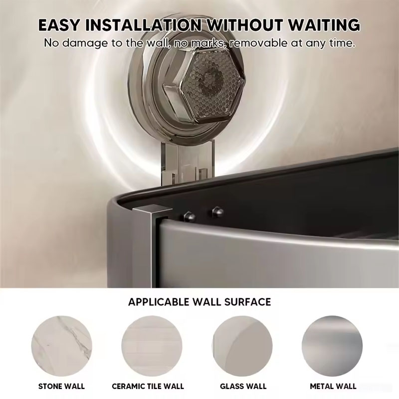 Wall Shelves Bathroom Accessories Sucker Multi Functional Storage Shelf for Shower Without Drilling Organizers Supplies Hardware