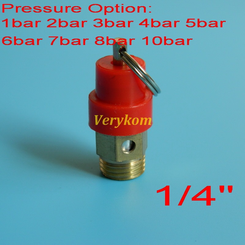 1/4 "Bsp Air Compressor Veiligheidsventiel Overdrukventiel Regulator 1bar 2bar 3bar 4bar 5bar 6bar 7bar 10bar